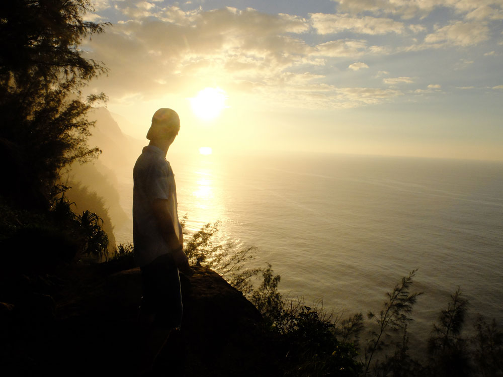 Sunset on Kalalau Trail